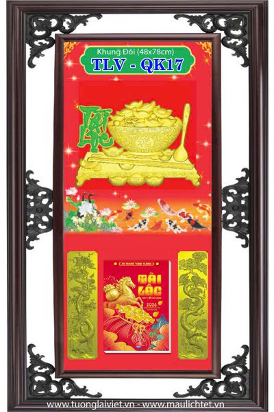 Bìa lịch khung nhựa Xuân Tài Lộc