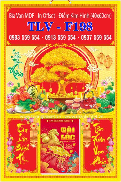 Bìa lịch treo bloc Lộc Kim Tiền