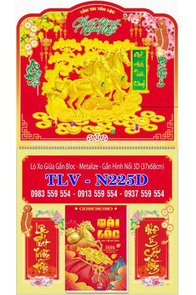 Bìa lò xo dán nổi Tết An Khang