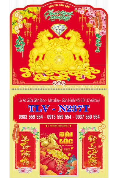 Bìa lò xo dán nổi Xuân Đại Cát
