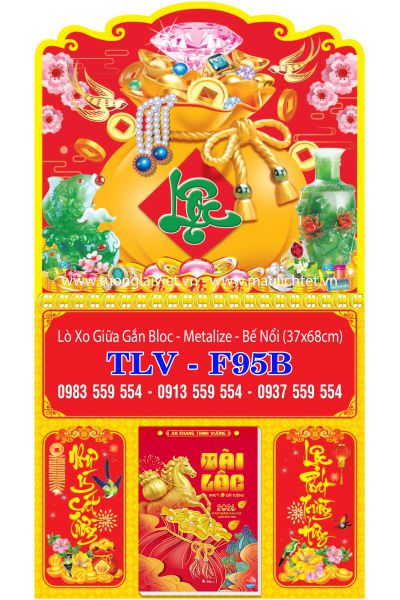 Bìa lịch giữa lò xo Túi Vàng